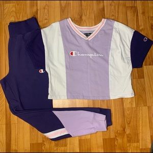 Champions sweat pants set
